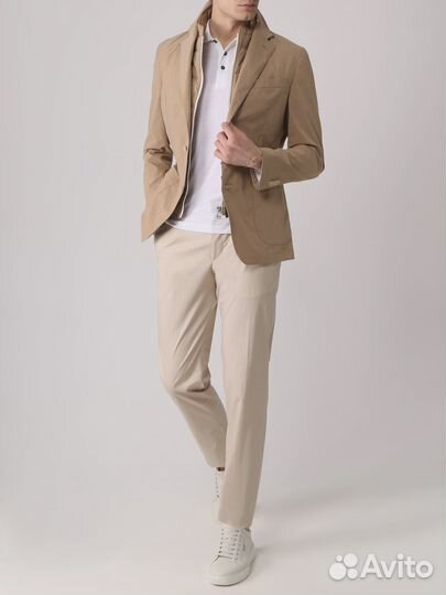 Поло однотонное Canali