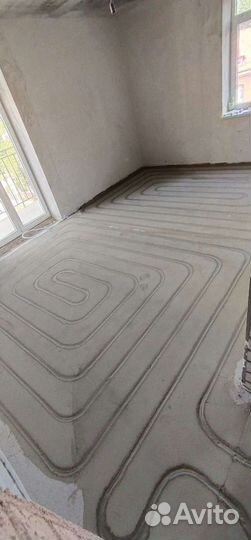 Тёплый пол в существующей стяжке