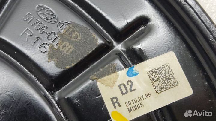 Пыльник тормозного диска передний правый Kia