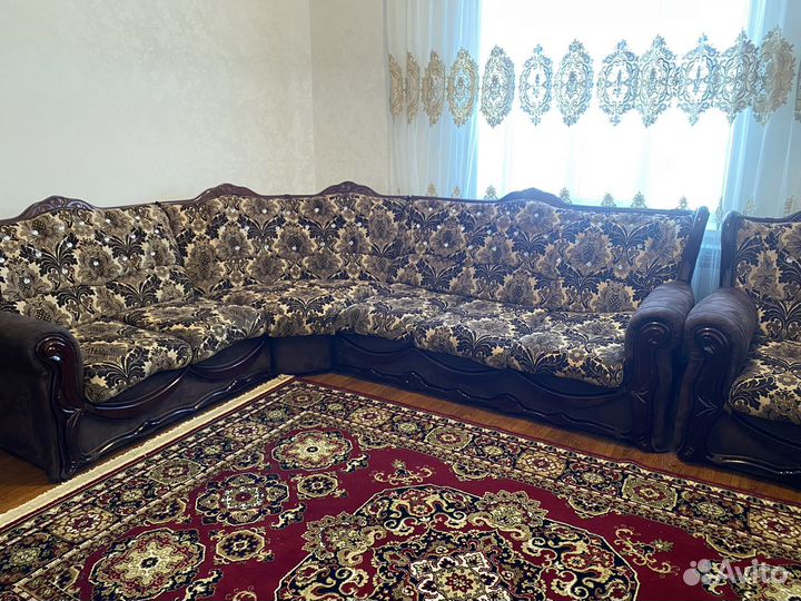 Угловой диван с креслом бу