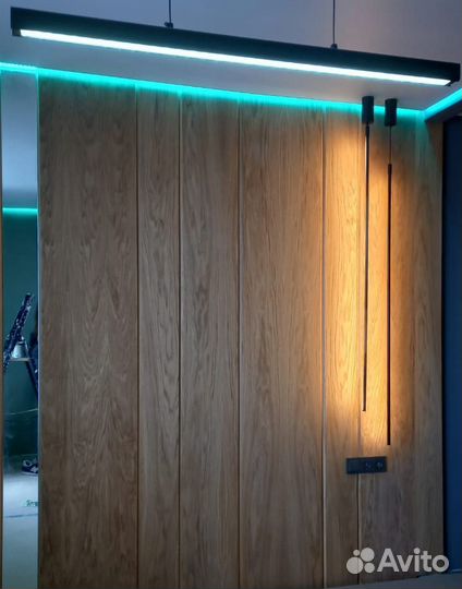 Декоративные панели и стены из дерева