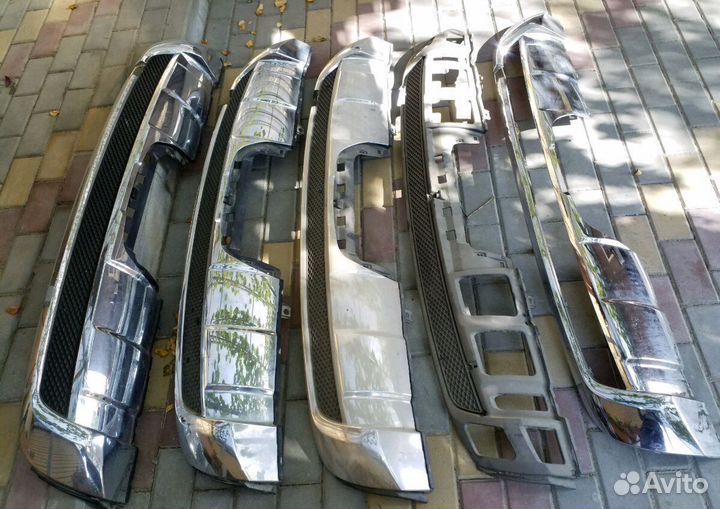 Юбка заднего бампера мерседес ML 166 AMG