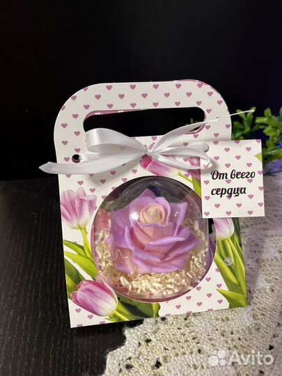 Мыло ручной работы роза 8 марта