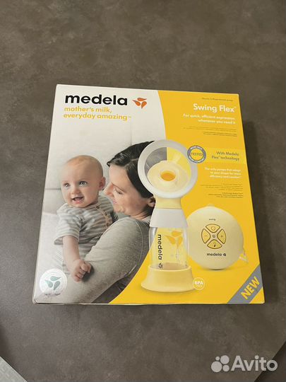 Молокоотсос medela swing flex электрический