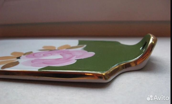 Фарфоровая сырная доска Дулево 1989