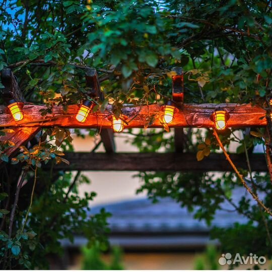 Гирлянда на солнечной батарее Эффект пламени