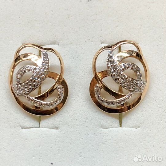 Золотые серьги 585 пробы