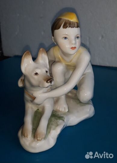 Фигурка индианка олень юный пограничник скол