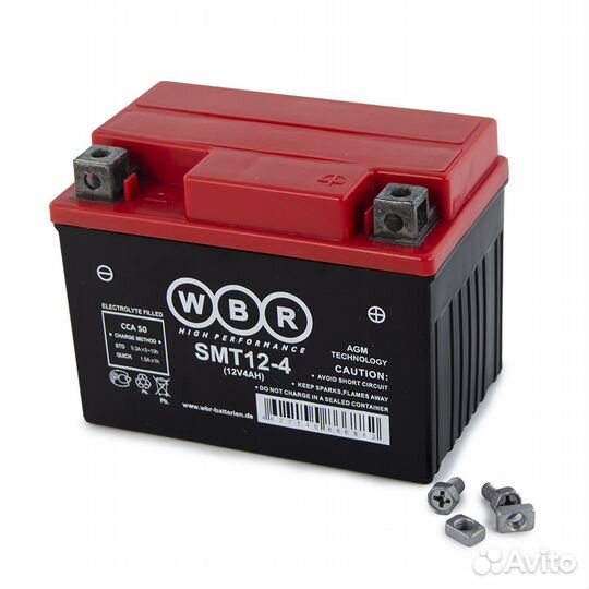 SMT12-4 WBR Аккумулятор (113х70х85 мм) YTX4L-BS
