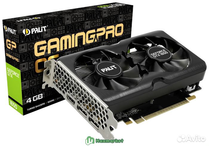 Видеокарта Palit GeForce GTX 1650 Gaming Pro OC, 4