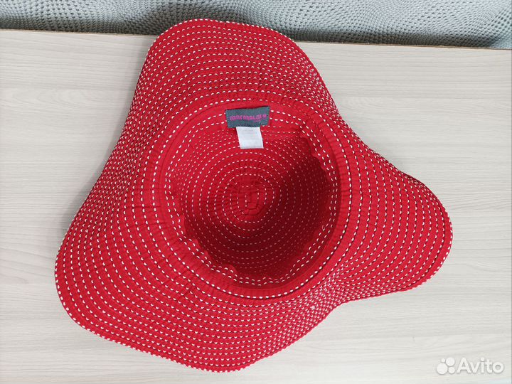 Шляпа пляжная Marmalato с широкими полями, красный