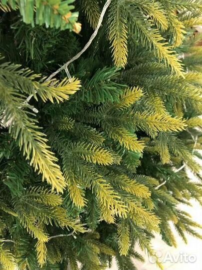 Новая ёлка, литые веточки, 210см + игрушки