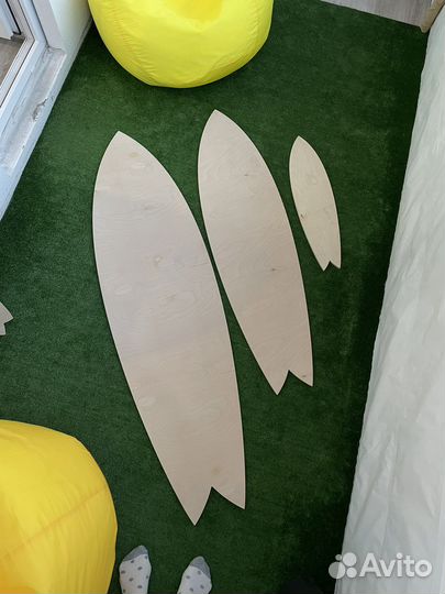 Доска для серфинга декоративная без покрытия