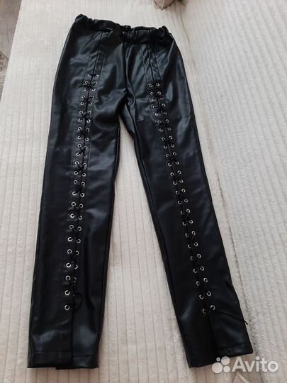 Брюки кож.зам