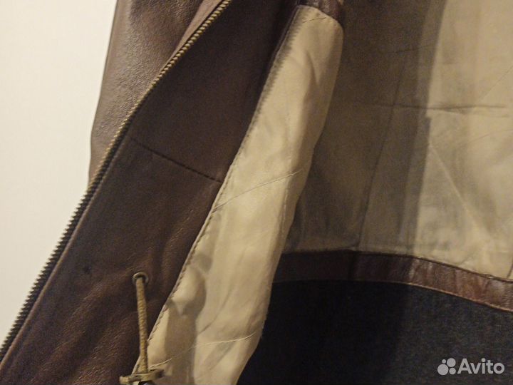 Кожаная куртка мужская 50 52