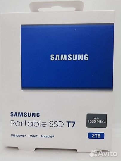 Внешний SSD-диск Samsung T7 Portable 2 Тб (новый)