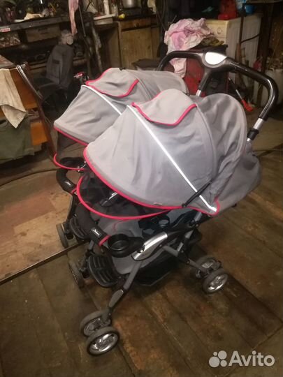 Детская летняя коляска для двойняшек 