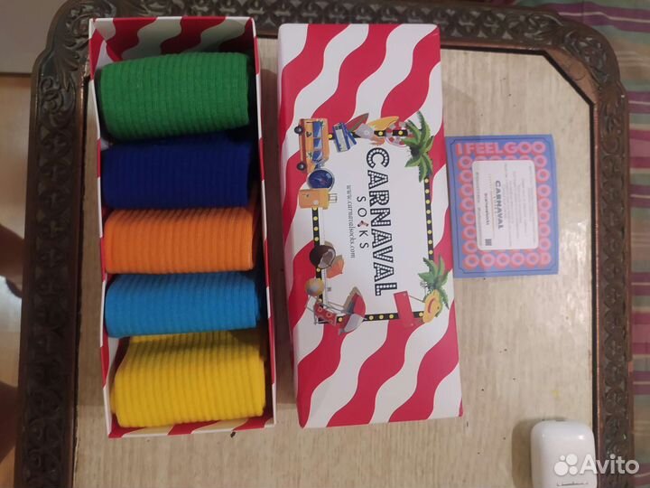 Носки цветные длинные