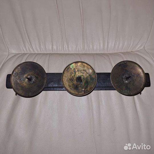 Антиквариат. Подсвечник в стиле эклектики. Бронза