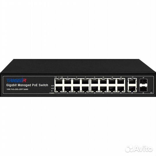 Trassir TR-NS24202S-300-16PoE коммутатор poe