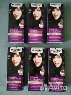 Краска для волос Palette тон N1 (черный)