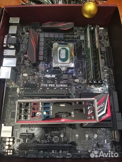 Материнская плата Asus z170 с процессором