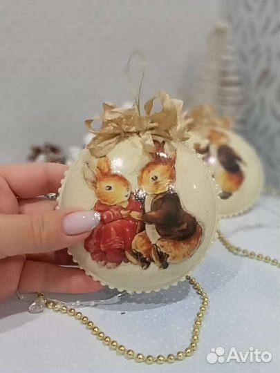 Ёлочные игрушки ручной работы