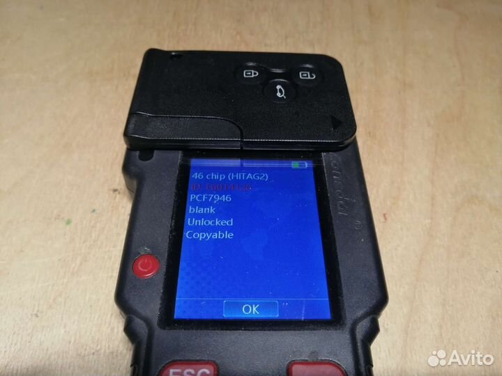 Чип карта Renault Megane 2 3 кнопки