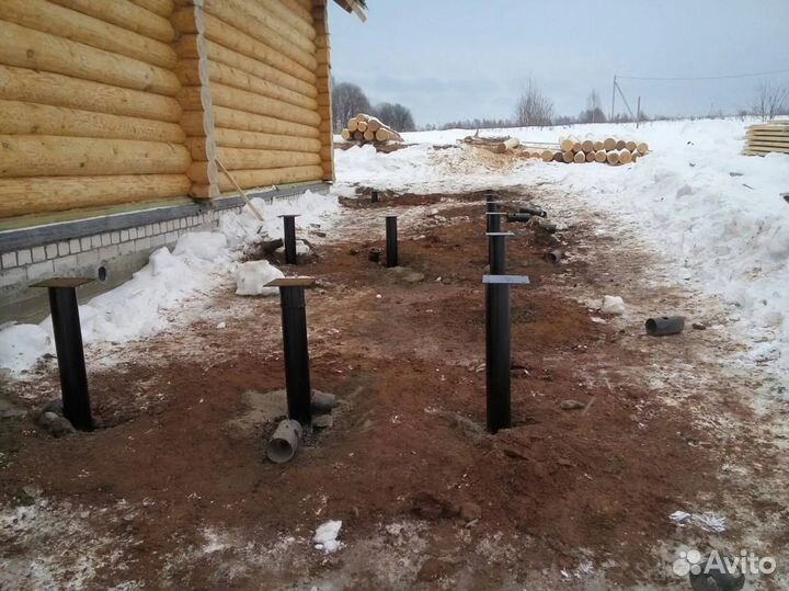 Монтаж винтовых свай