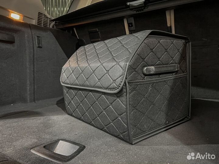 Органайзер M черный, черная строчка