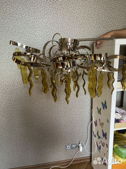 Люстра потолочная бу