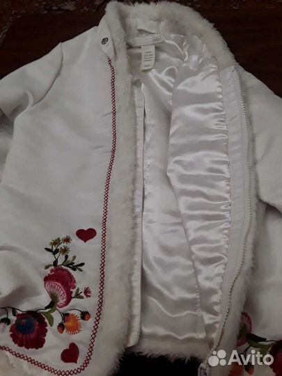 Куртка на девочку, натуральная, лайка
