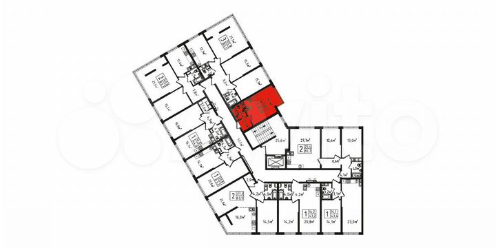 Квартира-студия, 25,6 м², 2/9 эт.
