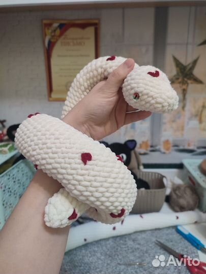 Змейка Вязаная молочная