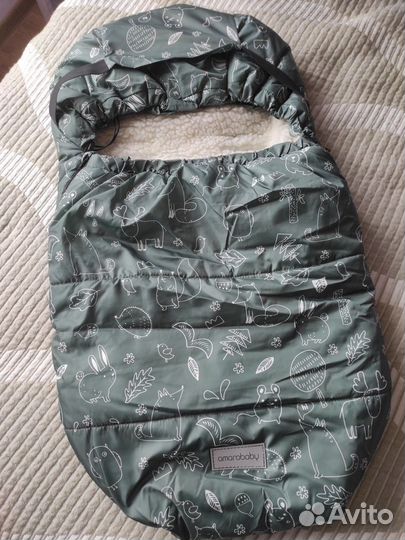 Зимний конверт в коляску amarobaby