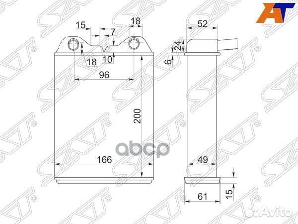 Радиатор отопителя салона toyota land cruiser 8