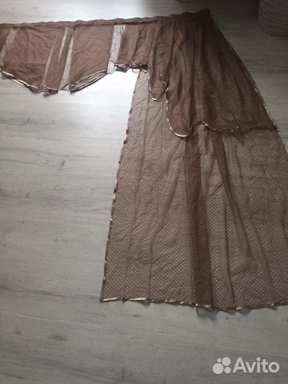 Тюль арка кухонная,новая