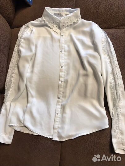 Блузка школьная для девочки 146