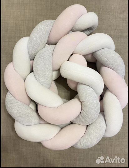 Бортик косичка в детскую кроватку 2м