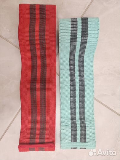 Фитнес-резинки тканевые 2 шт