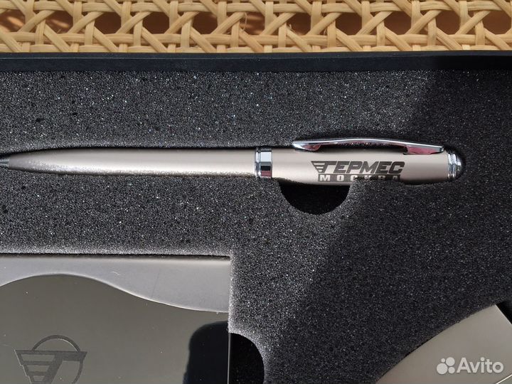 Набор визитница ручка зажим