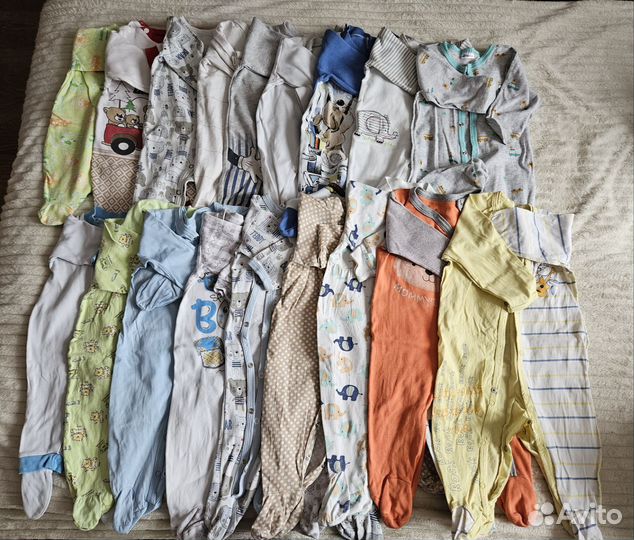 Вещи пакетом на мальчика 0-8 мес
