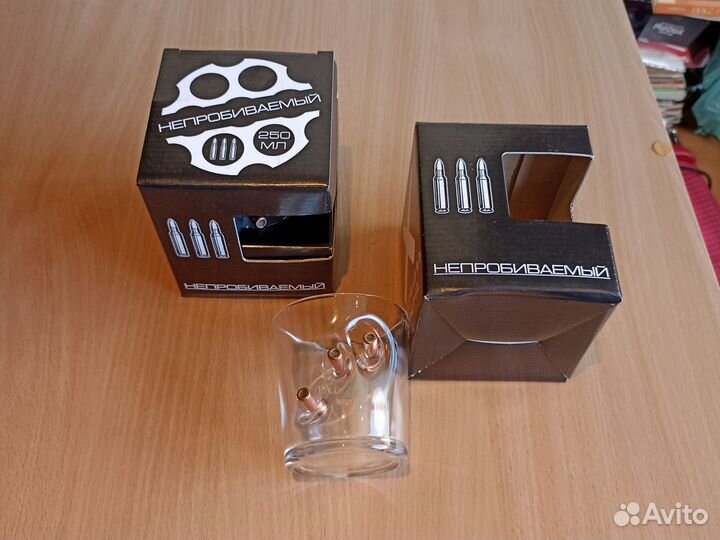 Стакан для виски с с 3-мя пулями