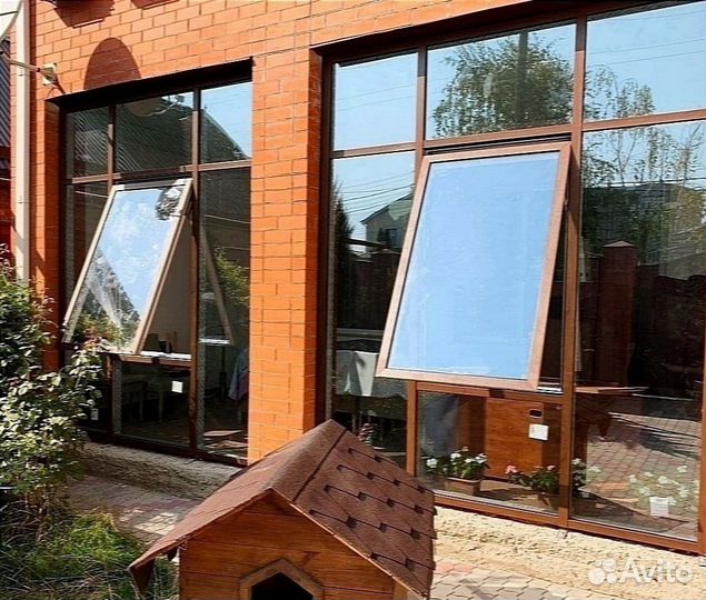 Алюминиевые окна терраса балкон лоджия фасад