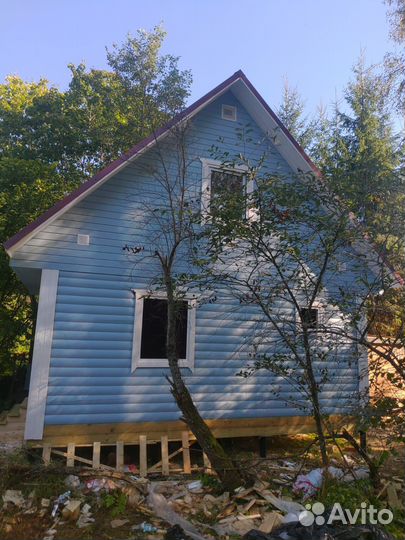 Баня из бруса с мансардой