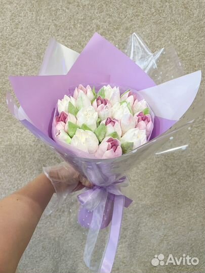 Зефирные тюльпаны