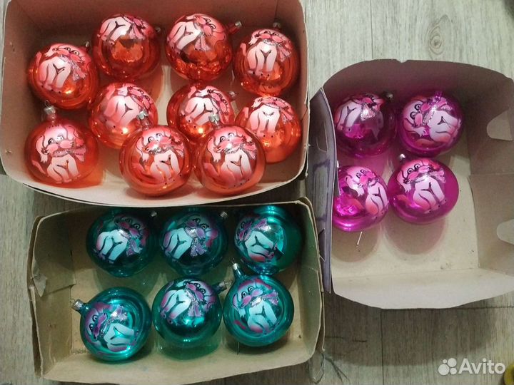 Шары ёлочные игрушки СССР