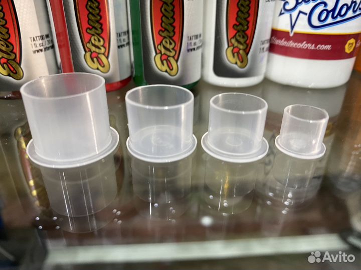 Колпачки для тату краски 10мм, 12мм, 14мм, 17мм