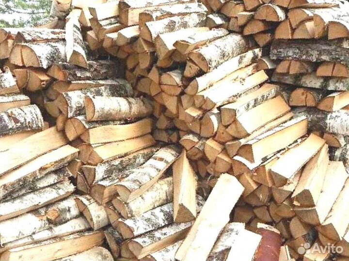 Дрова березовые. Колотые