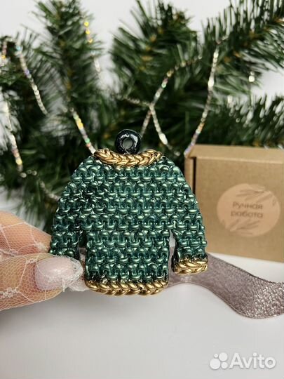 Елочные игрушки из эпоксидной смолы